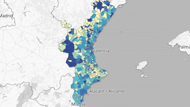 Listado actualizado por municipios de los nuevos brotes de coronavirus en la Comunidad Valenciana