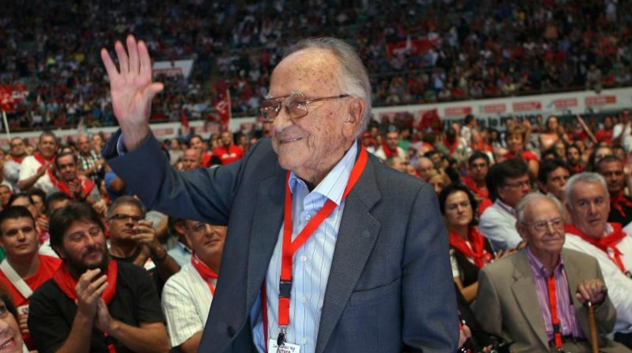 Santiago Carrillo en una imagen de 2011