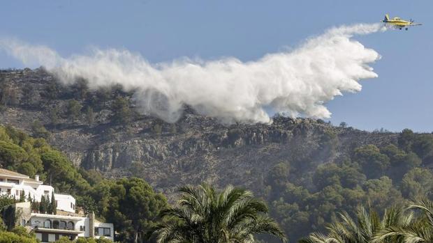 Condenado a dos años de cárcel por un incendio que afectó a varias urbanizaciones en Denia