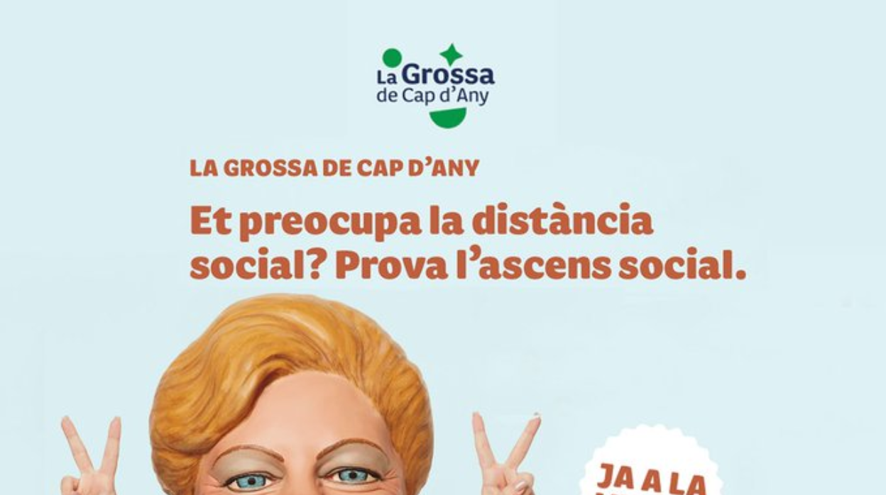 Detalle de la campaña de publicidad de La Grossa de la lotería de la Generalitat para este año