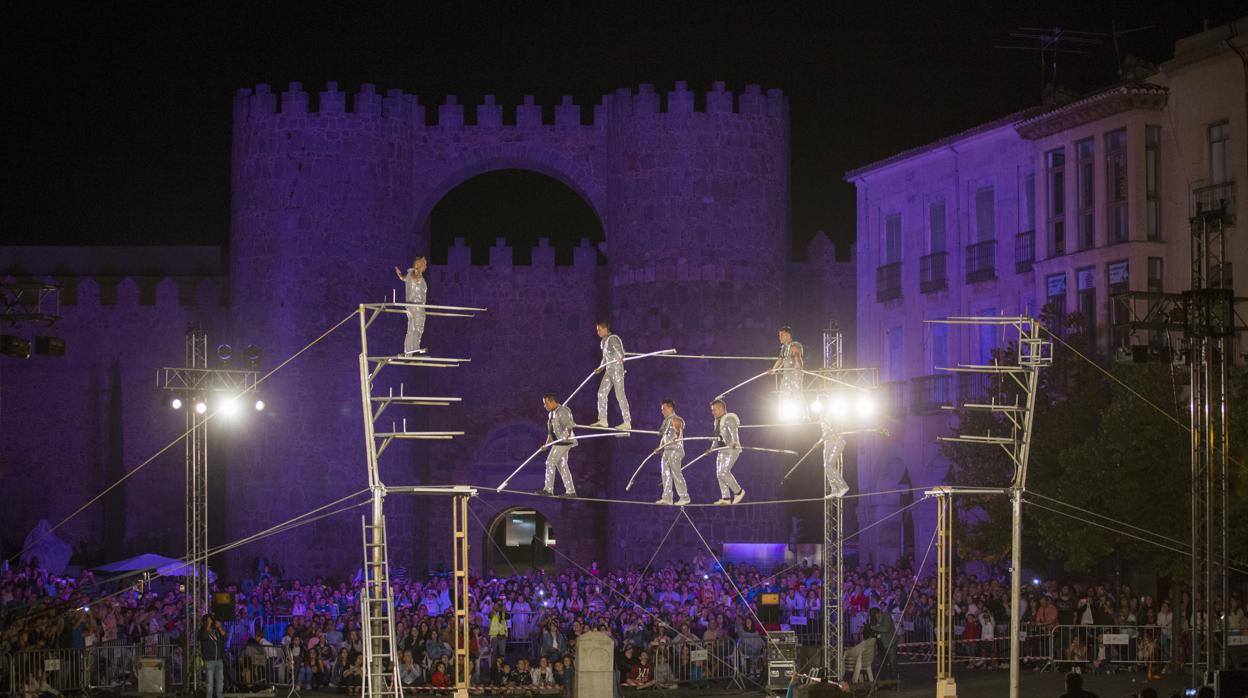 Festival del Circo de Castilla y León celebrado en Ávila