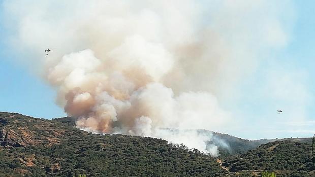 Declarado nivel 1 un incendio registrado en Saucelle (Salamanca)