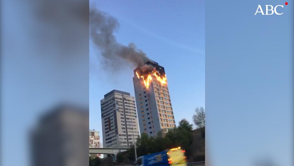 Los testigos del incendio de Hortaleza: ¡Madre mía, hay muchos pisos!