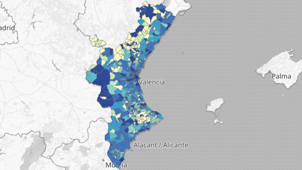 Mapa y listado de los 24 nuevos brotes de coronavirus en la Comunidad Valenciana