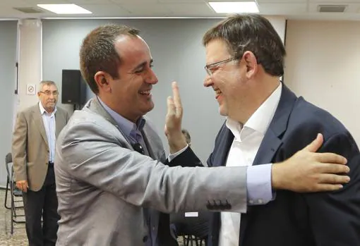 Jorge Alarte y Ximo Puig, en una imagen de archivo