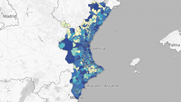 Mapa y listado de los últimos rebrotes de coronavirus en la Comunidad Valenciana