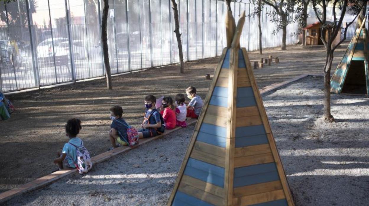 Niños, esta semana en un colegio de Barcelona