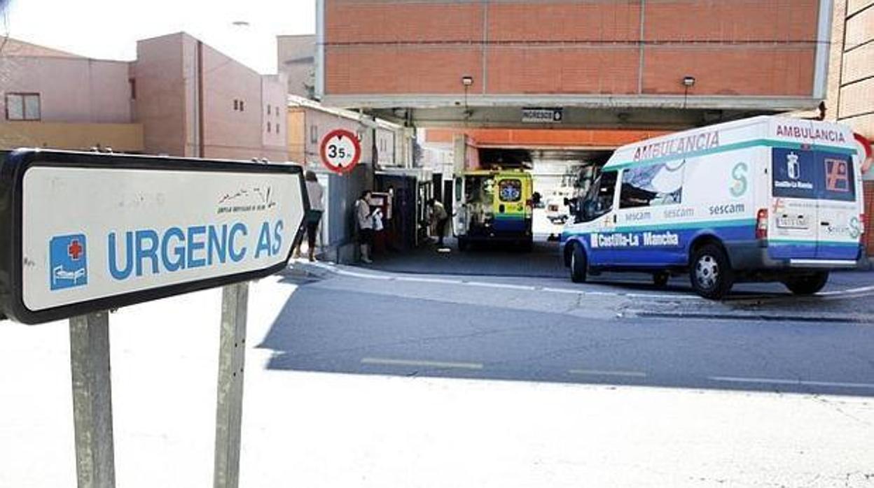 Entrada al servicio de Urgencias del hospital Virgen de la Salud de Toledo