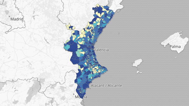 Mapa y listado de los rebrotes de coronavirus en la Comunidad Valenciana en las últimas 24 horas