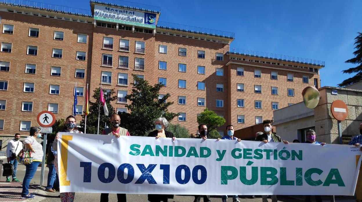 Concentración este sábado ante el hospital de Toledo