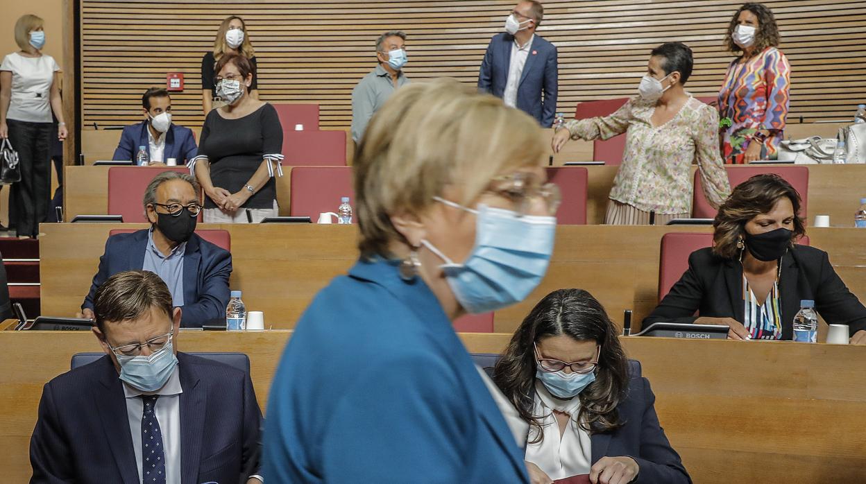 Imagen de la consellera de Sanidad, Ana Barceló, durante el Debate de Política General