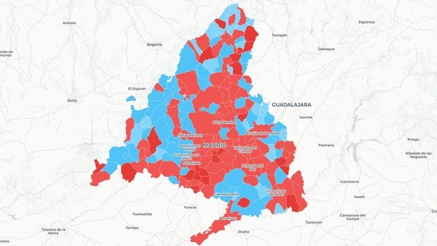 Confinamiento Madrid: la capital y otros tres grandes municipios superaron el umbral del Gobierno hace un mes