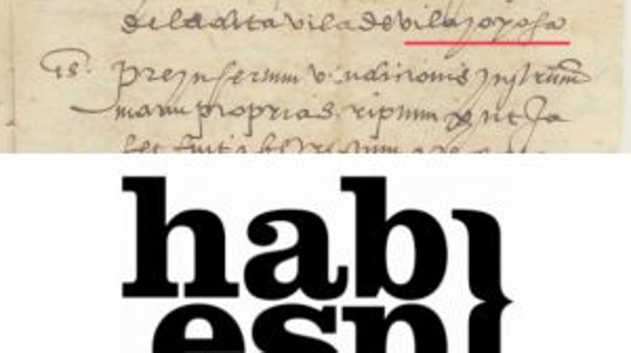 Extracto de un documento antiguo en el que aparece la denominación Villajoyosa en castellano, difundido por Hablamos Español en esta campaña