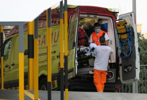 Traslado de un enfermo en Alicante