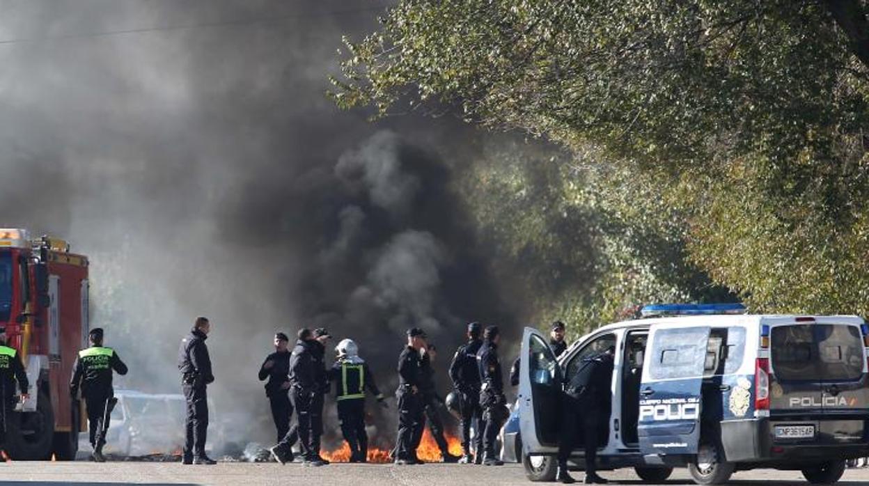 Imagen de archivo de una protesta vecinal en la Cañana Real de Madrid