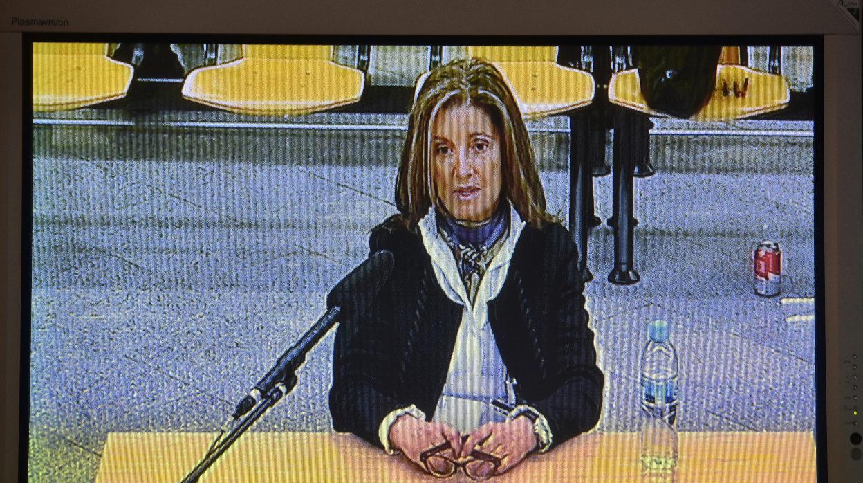 Rosalía Iglesias, durante su declaración en el juicio, el 23 de enero de 2017