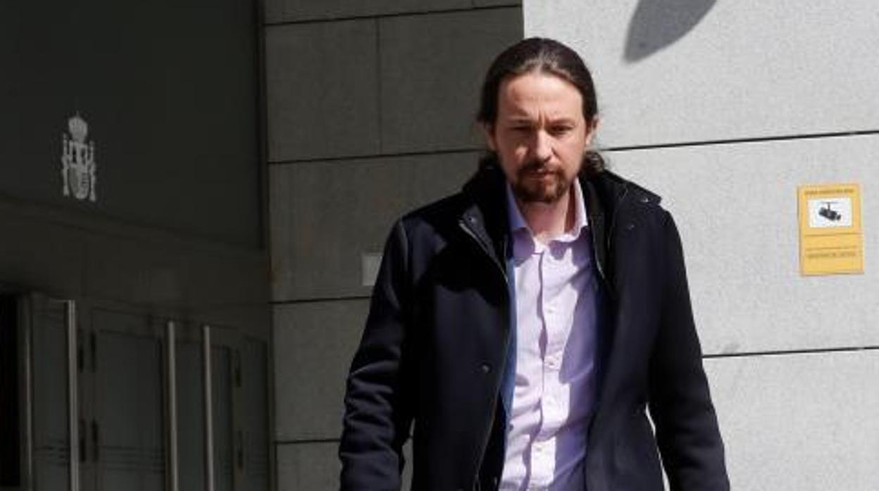 El vicepresidente Pablo Iglesias, en la Audiencia Nacional