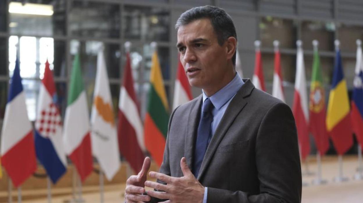 Pedro Sánchez, presidente del Gobierno, el jueves en Bruselas