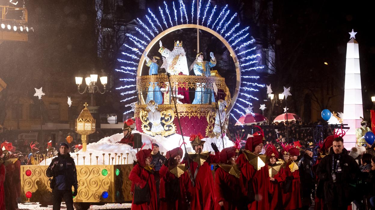 Imagen de la cabalgata de Reyes Magos, el año pasado en la capital