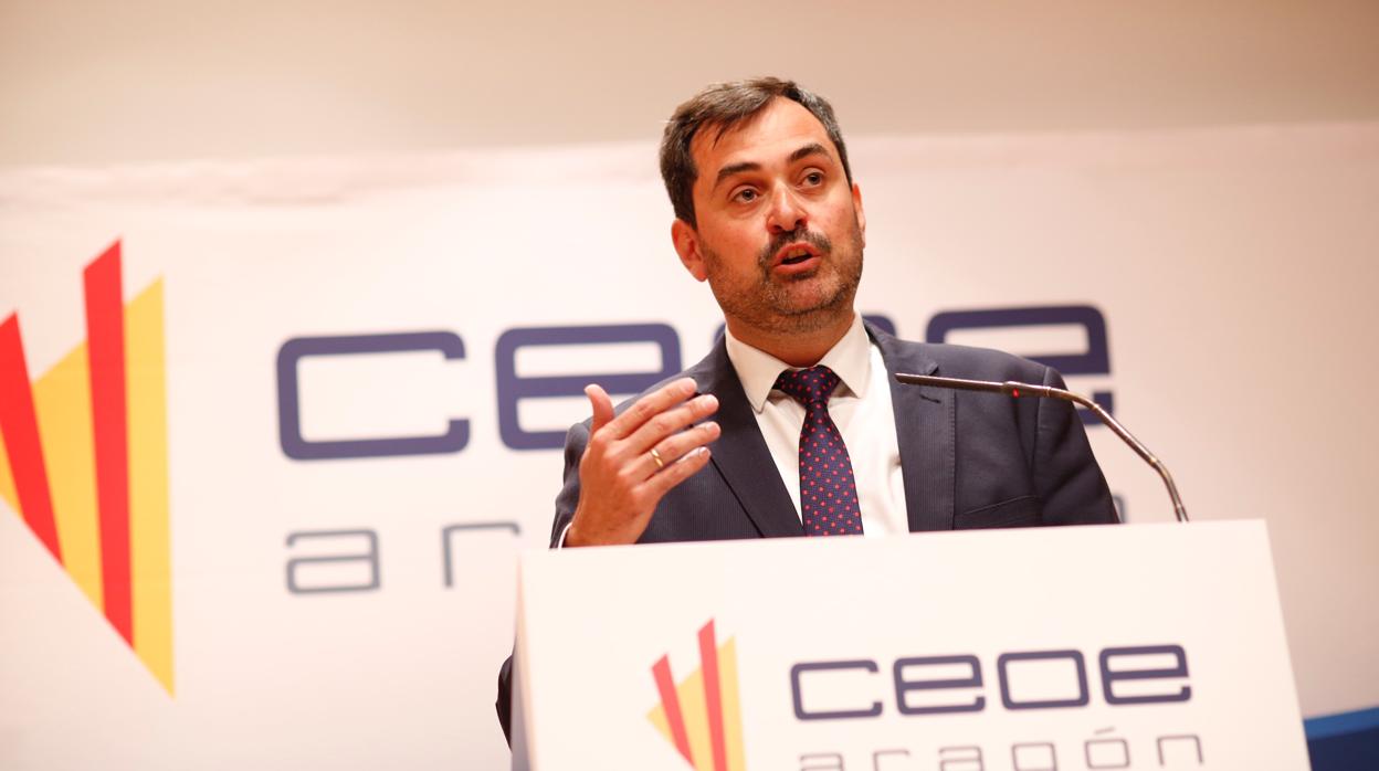 El aragonés Ricardo Mur, presidente regional de la CEOE, en una imagen de archivo