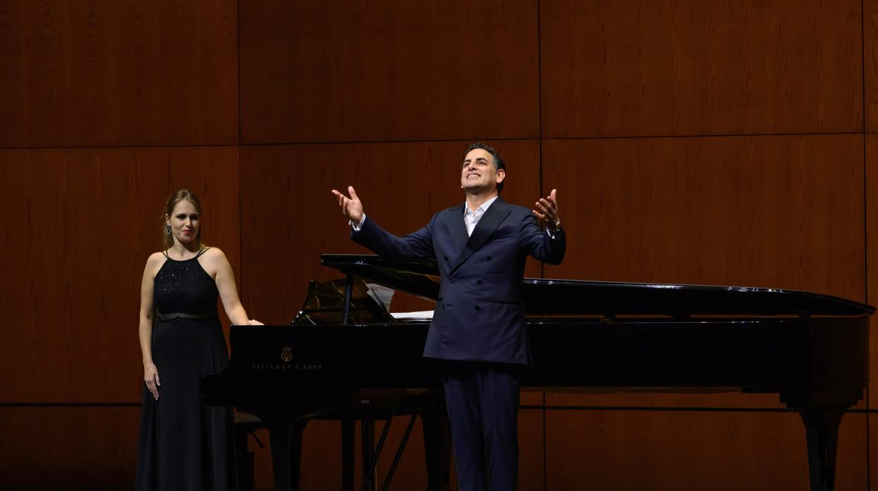 Juan Diego Flórez, durante su recital en el Liceo