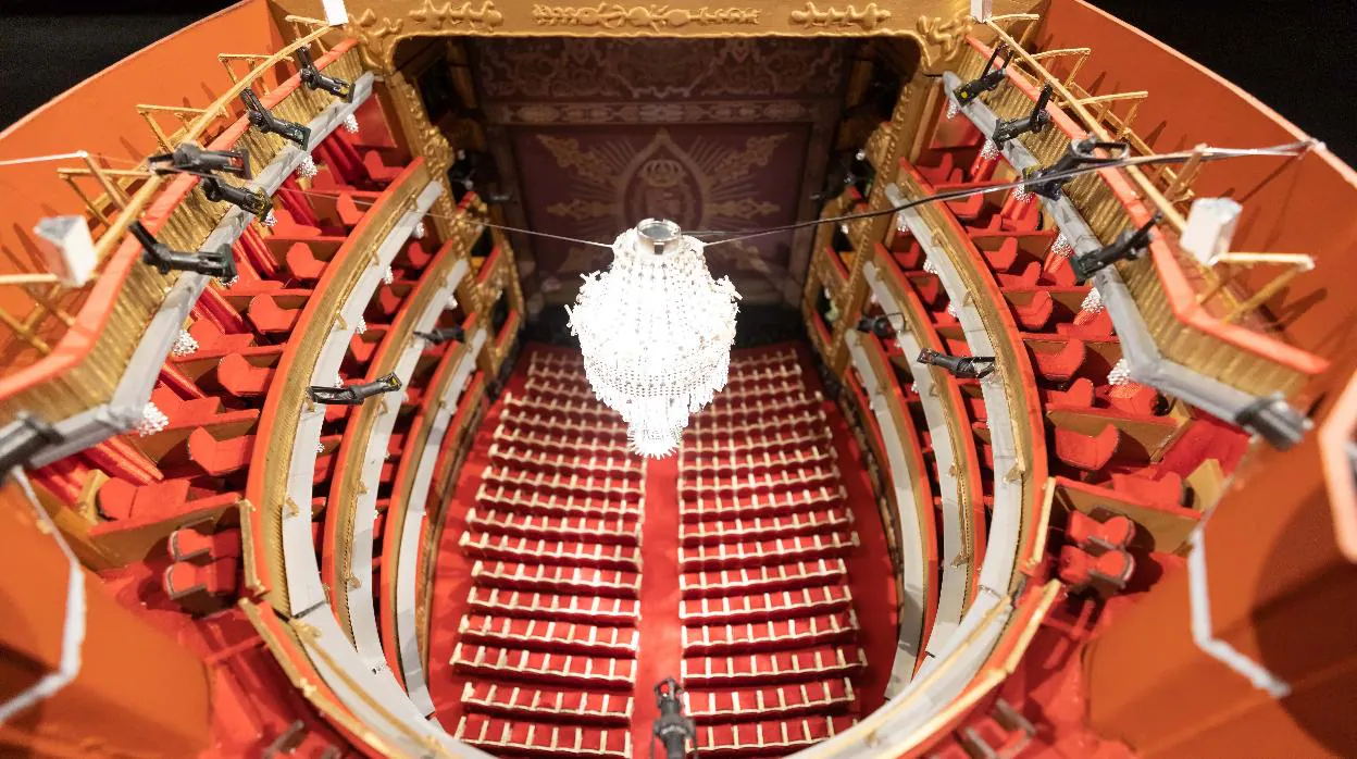 Maqueta de la sala principal del Teatro Español