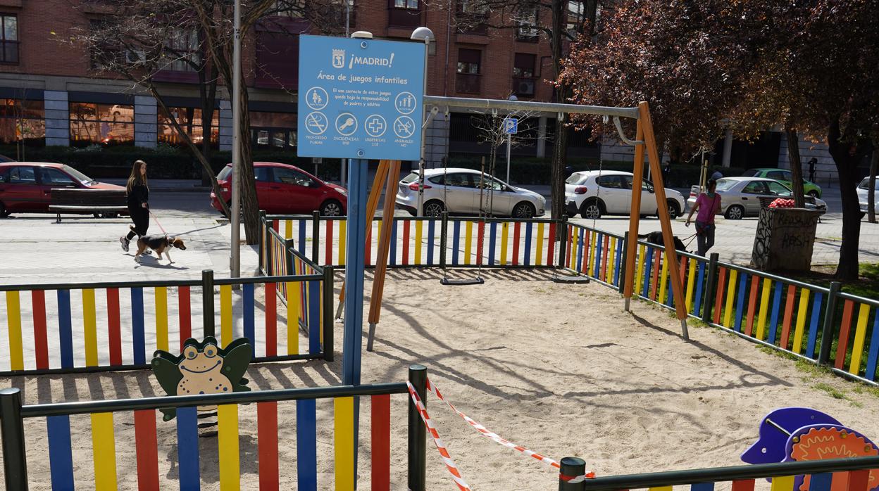 Los parques de juegos infantiles no se podrán utilizar en las zonas básicas de salud con restricciones