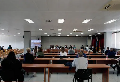 Imagen del jurado popular en la sala Tirant de la Ciudad de la Justicia de Valencia
