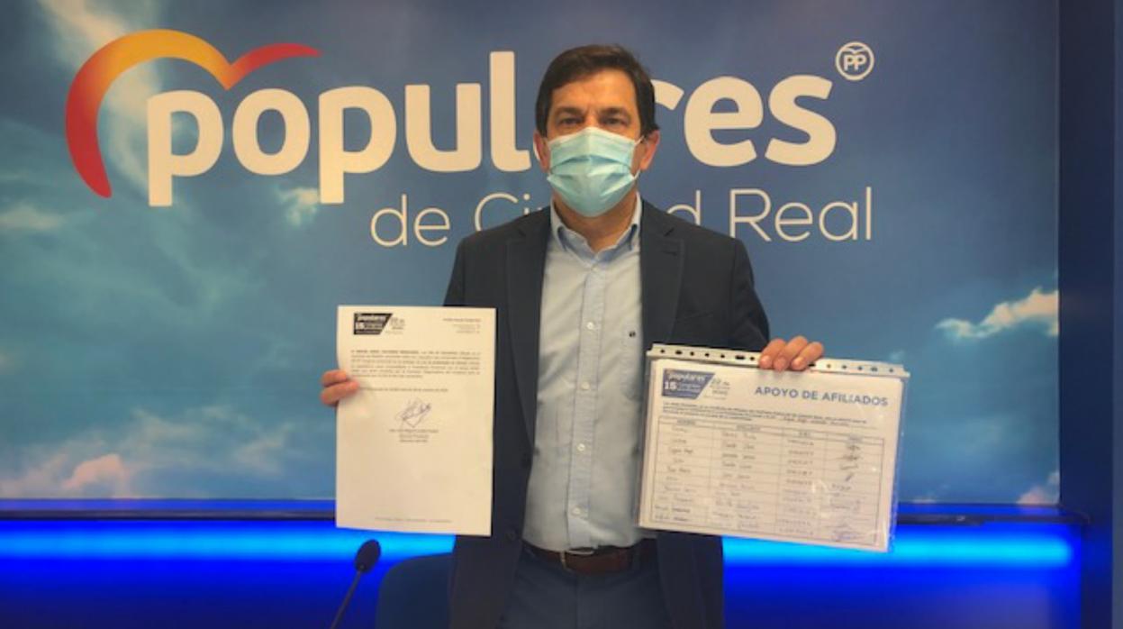 Miguel Ángel Valverde registra 561 avales para ser candidato a presidir PP de Ciudad Real