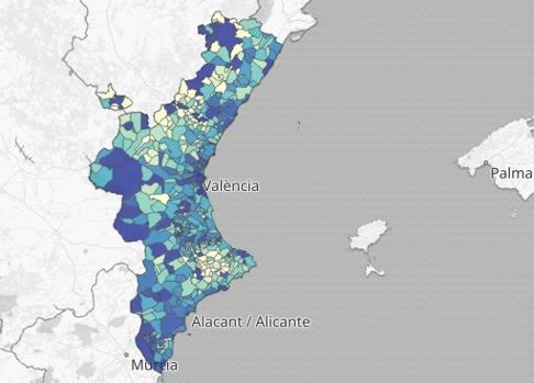 Confinamiento en Valencia: mapa y listado de los municipios que siguen libres de coronavirus