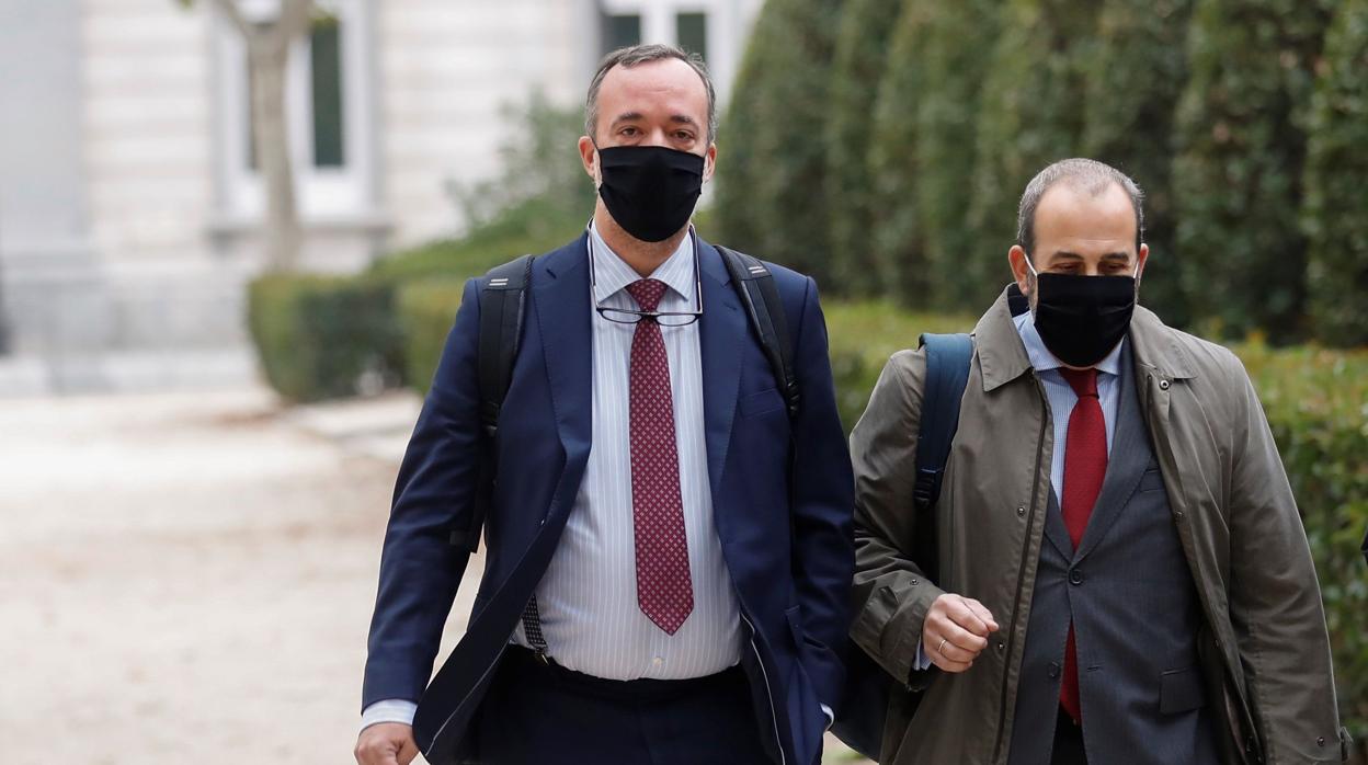Francisco Martínez, número 2 de Fernández Díaz, a su llegada el pasado jueves a la Audiencia Nacional para declarar como imputado en la pieza Kitchen