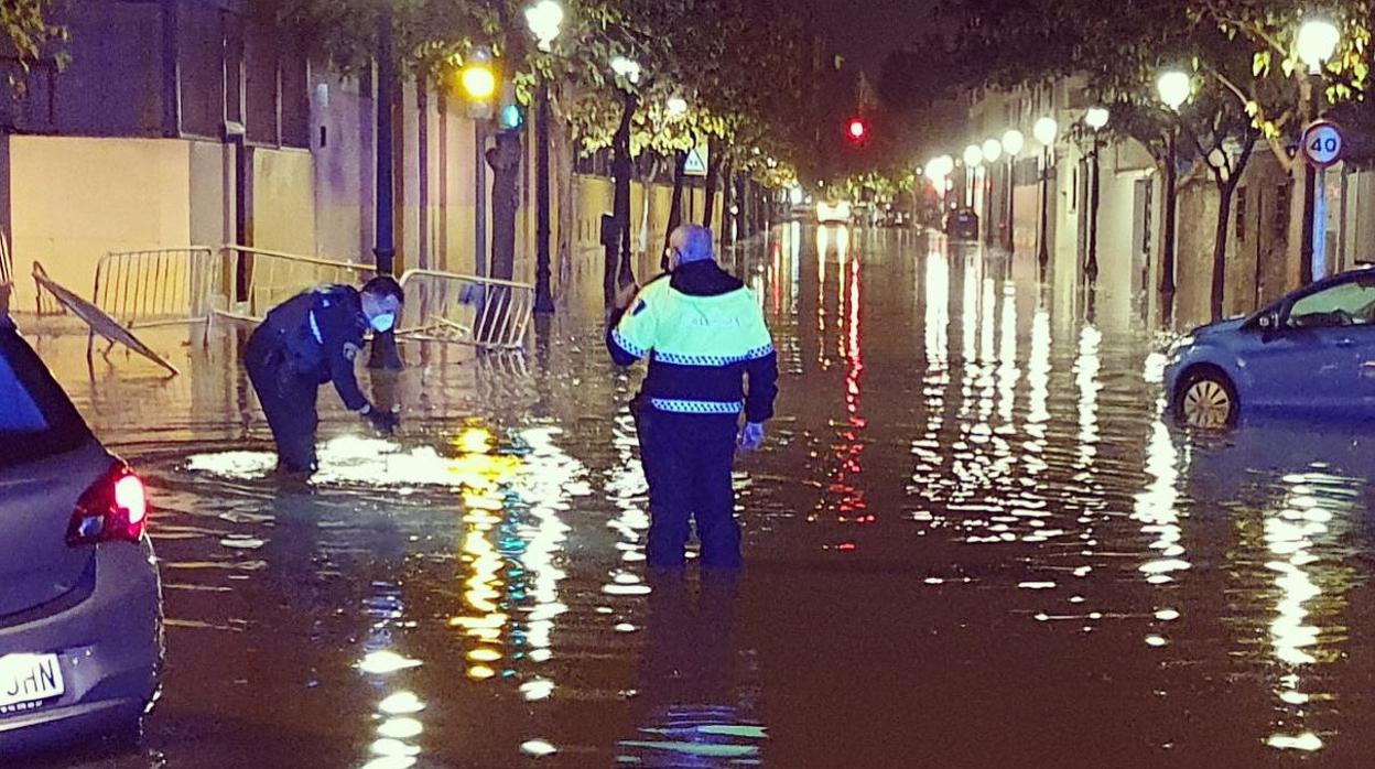 Imagen de las inundaciones en Valencia a causa del temporal