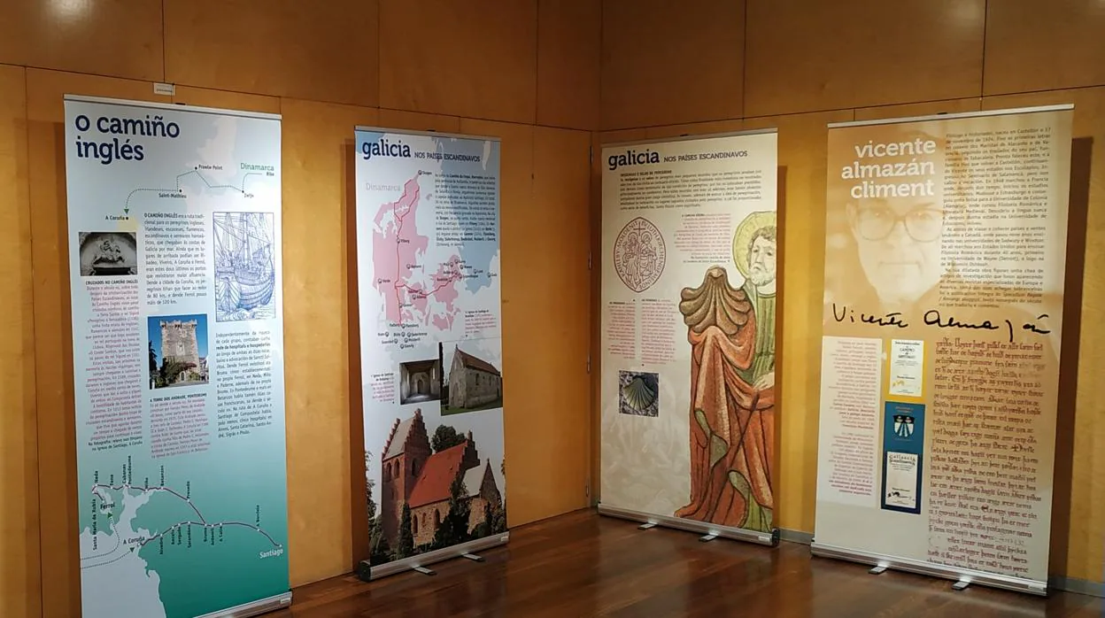 Paneles de la exposición «Galicia Escandinava»