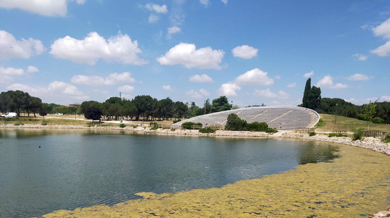 Lago del Parque de las Cruces, en el distrito de Latina