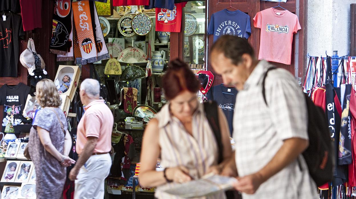 Imagen de archivo de comercios en Valencia