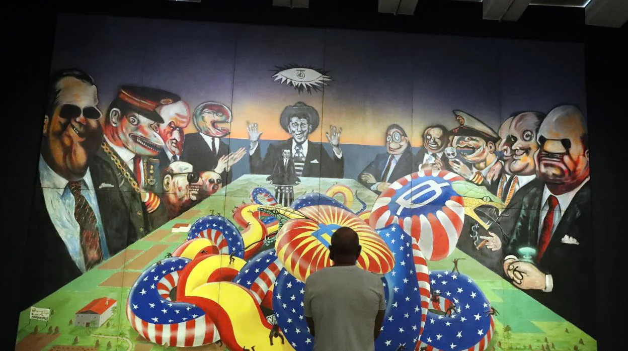 El Bellas Artes de Bilbao presenta un mural sobre el compromiso antinuclear del arte vasco