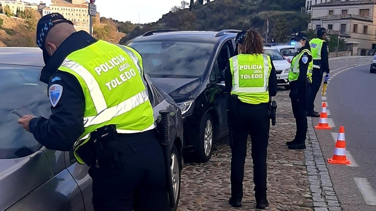 Controles de movilidad en la ciudad de Toledo