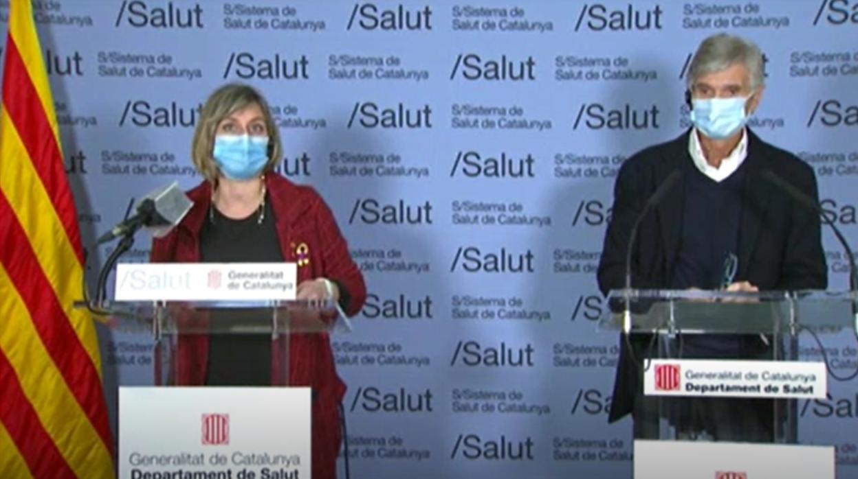 La consejera catalana de Salud, Alba Vergès, esta semana con Josep Maria Argimon