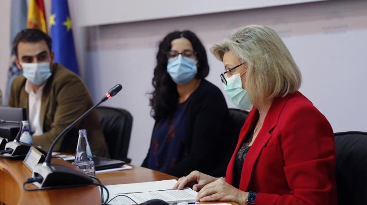 La consejera delegada de DomusVi, Josefina Fernández, durante su comparecencia en la comisión parlamentaria