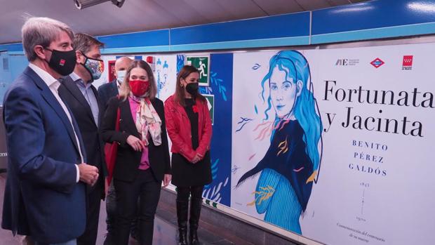 Metro rinde homenaje a Galdós en Ríos Rosas con motivo del centenario de su muerte