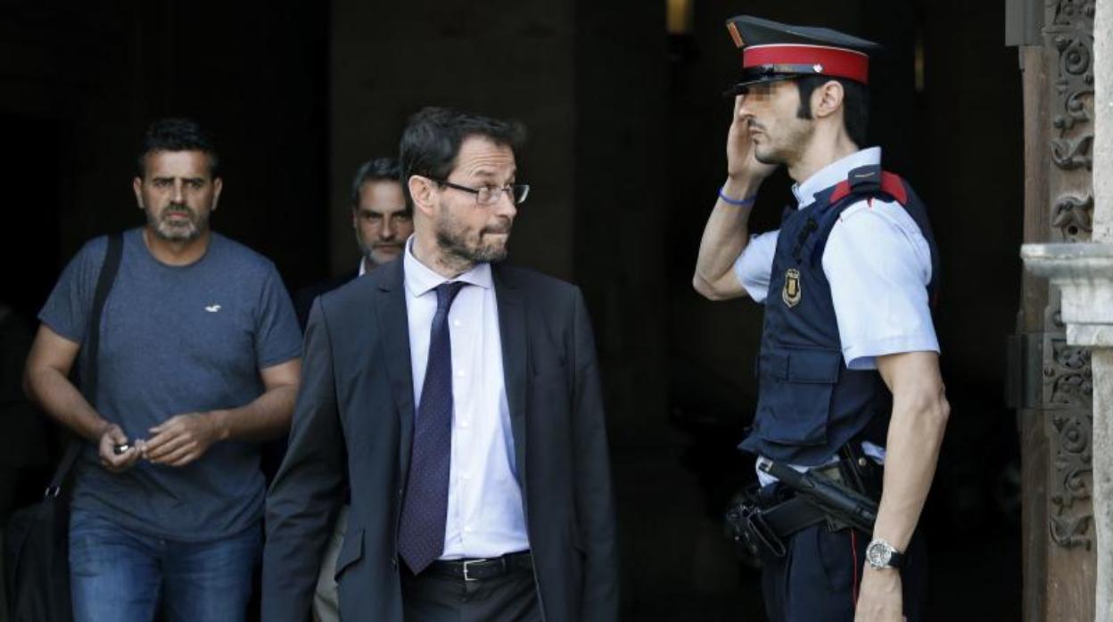 El fiscal Anticorrupción José Grinda tras una entrada y registro