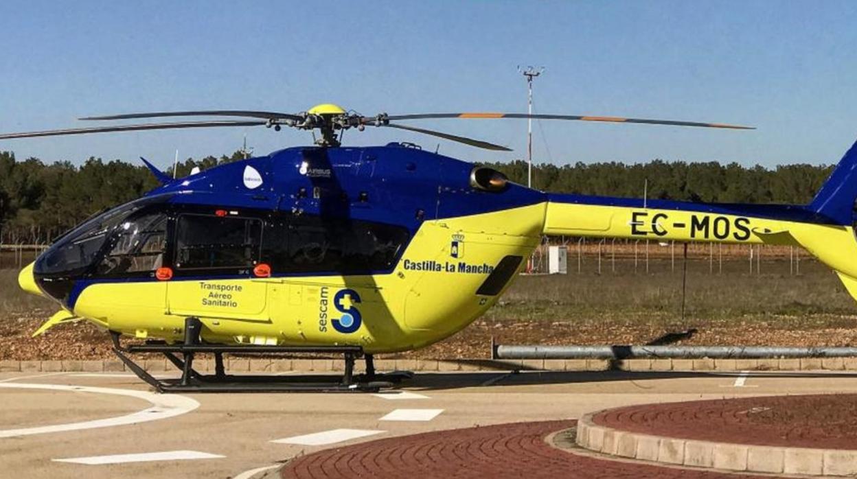 El herido ha tenido que ser llevado en helicóptero al hospital de Albacete