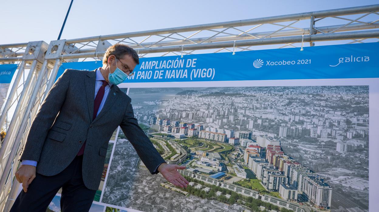 Alberto Núñez Feijóo, este martes durante un acto en Vigo