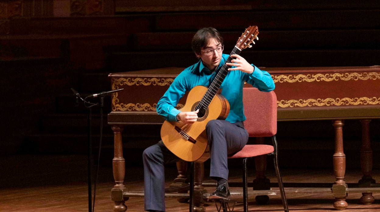 Luis Alejandro García Pérez, durante su participación en el concurso El Primer Palau, 2019