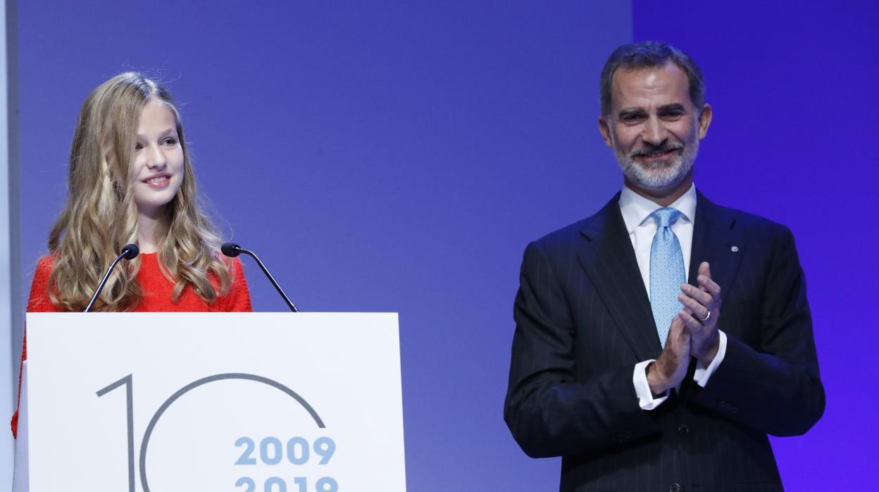 El Rey y la Princesa, en la entrega de premios Princesa de Girona celebrada el año pasado