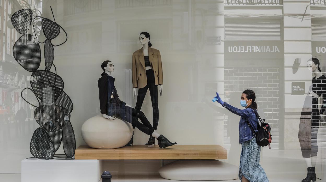 Imagen de archivo de un comercio del centro de Valencia