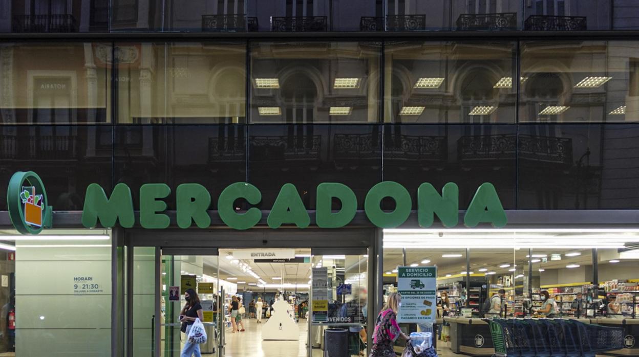 Imagen tomada en un supermercado de Mercadona en Valencia