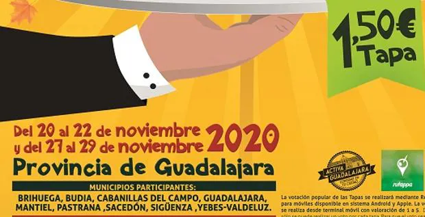 Llega la 21ª Ruta de la Tapa de Otoño a Guadalajara y provincia
