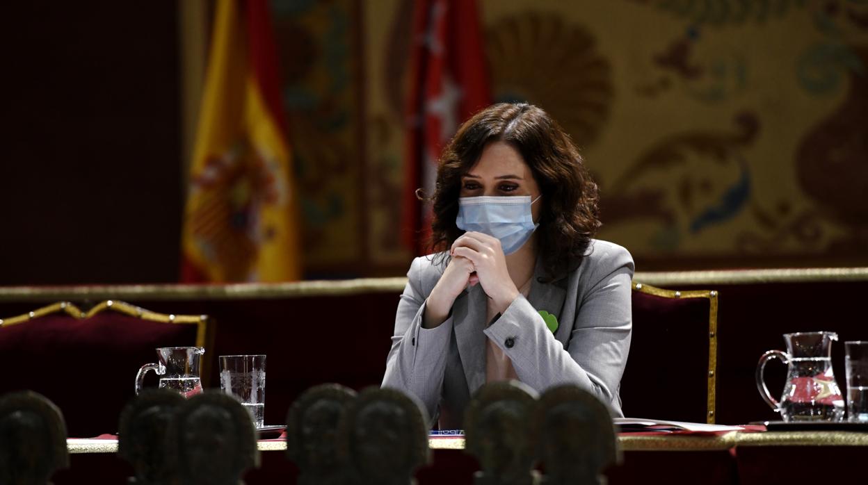 La presidenta de la Comunidad de Madrid, Isabel Díaz Ayuso