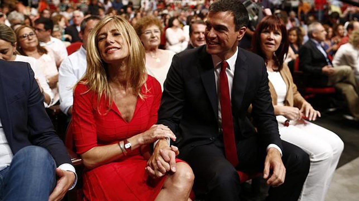 Begoña Gómez y el presidente del Gobierno, Pedro Sánchez